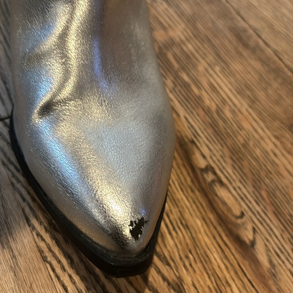Steve Madden size 7 silver cowboy boots - Picture 9 of 9